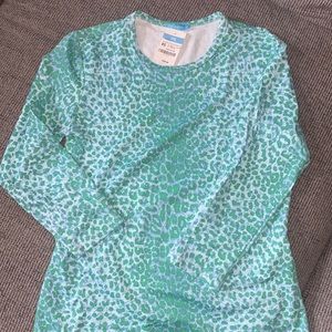 XS Catalina 3/4 sleeve white/lt peppers cheetah